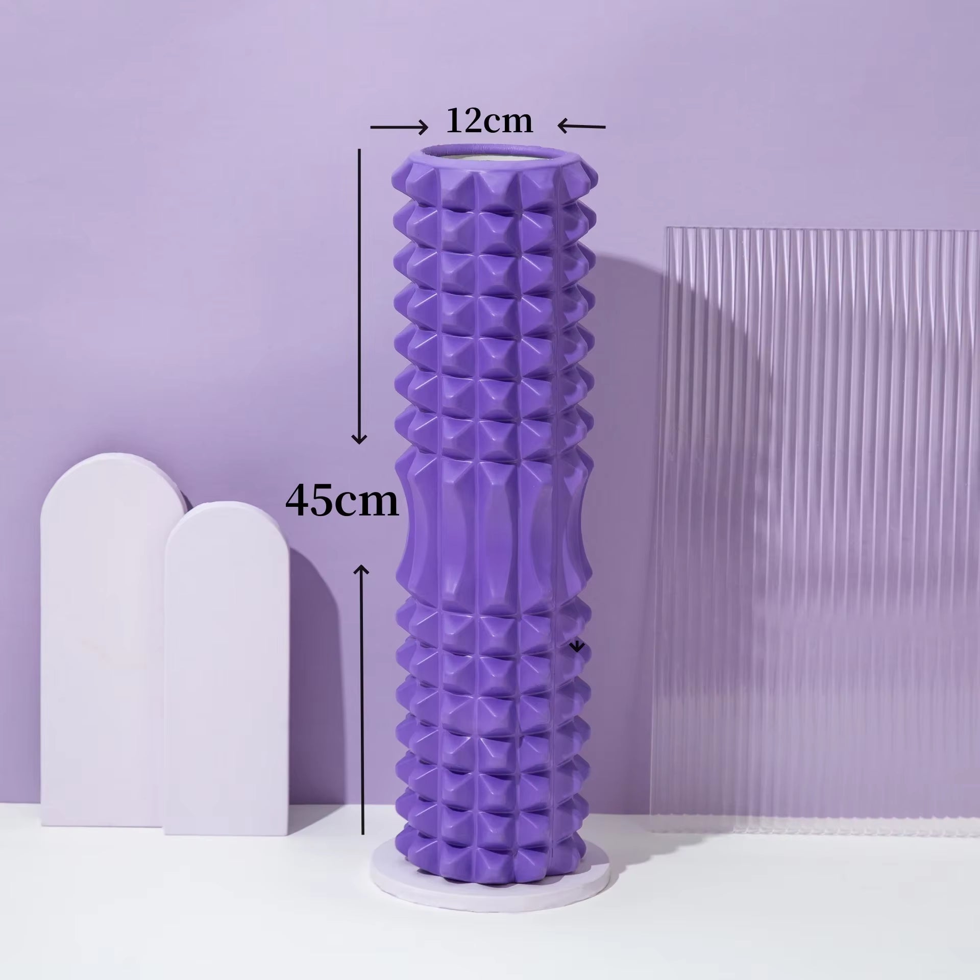 33/45Cmyoga Column Back Roller Fitness Muscle Relax Foam Roller Home Gym Massage Stick Yoga Wheel Exercicios Pilates Equipment