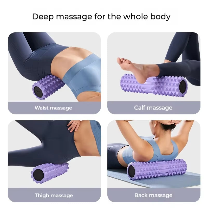 33/45Cmyoga Column Back Roller Fitness Muscle Relax Foam Roller Home Gym Massage Stick Yoga Wheel Exercicios Pilates Equipment